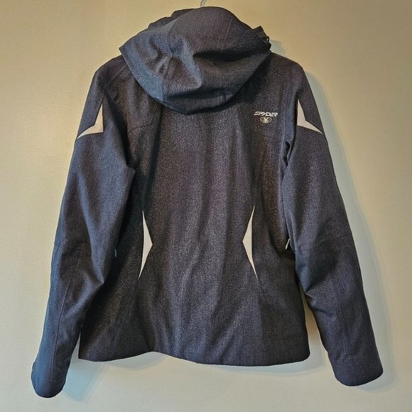 Spyder Women's Fall Winter Jacket Coat Hoodie Black Size 12. - Picture 15 of 16